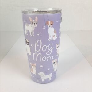 Clementine Dog Mom Blue Violet Stainless Steel Insulated 20oz Tumbler No Straw